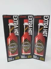 3 New Tabasco Scorpion Sauce Seriously Extra Hot Unopened Sealed In Box ð¶️