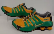 NIKEiD Men's Shox Oregon Ducks Green Yellow Black Size 8 Shoes