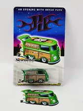 HOT WHEELS CS CUSTOMS CONVENTION KOOL KOMBI GREEN CHROME 71/100 VERY NICE!!!