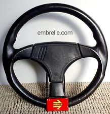 MOMO Hella authentic leather steering wheel 360mm RARE VW Golf Jetta Polo