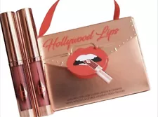 Charlotte Tilbury Hollywood Lips Mini Liquid Lipstick Set SHOW GIRL & TOO BAD