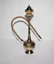 Antique & Vintage Brass, Gold Finish Designer Nawabi Hookah.