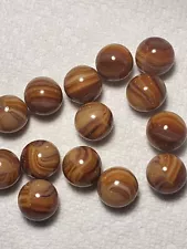 PRIVATE SALE FOR gtr-clck MARBLE KING HTF CARAMEL 5/8 INCH MARBLES .