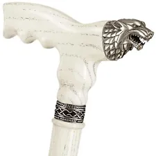 Custom Walking Cane for Men - Direwolf - Wolf Canes for Men Women Fashionable