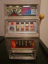 Vintage WACO CASINO KING Bell Sound Slot Machine. Read