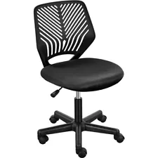 Kids Study Desk Chair Armless Computer Chair for Students Children Used, Black