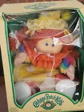 vintage Clown Cabbage patch doll w/red hair never used in original box