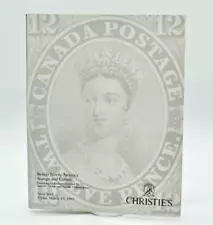 British North America Stamps & Covers Sale, CHRISTIES, Mar 1993, Pedigree Sale