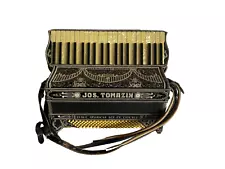 1938 Italo American Chicago "Black Beauty" Accordion w/Case INSPECTED BY PRO