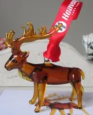 New Listing~ Art Glass Company Hand-Blown Elk Glass Deer Ornament ~