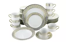 Gold String Of Hearts 40-Piece Dinnerware Set Serving Set For 8