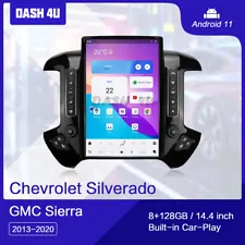 For Chevrolet Silverado GMC Sierra 2013-2020 Vertical Screen 2K 14.4″ GPS radios (For: More than one vehicle)