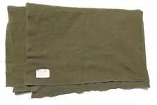 VG ORIG VIETNAM-ERA US ARMY OD WOOL BLANKET DATED 1971