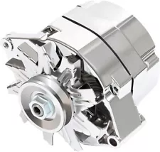 Alternator for 110Amp Chrome 1 Wire Self Exciting Street Rod GM 305 350 BBC SBC (For: 1982 Camaro Z28)