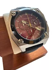 Brand “Android” Watch For Men Red Face Water Resistant 100m Chronograph