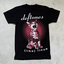 Deftones Like Linus T Shirt Womens Small Black Metal Band Graphic Tee Album