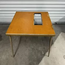 Vintage Singer Folding Card Table for 301 Sewing Machine, 32"