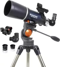 Celestron - AstroMaster 80AZS Refractor Telescope - Fully Coated Glass Optics