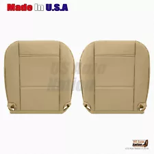 DRIVER & PASSENGER Bottom Leather Seat Cover Tan Fits 1999 2000 BMW 323I 328I