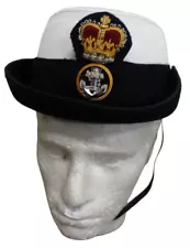 ROYAL NAVY WOMENS CHIEF PETTY OFFICER TRICORN HAT SIZE 54CM GENUINE ISSUE RN