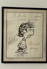 Charles Schulz Signed Autograph Picture Titled “Thibault”, Copyright 1970.