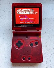 Nintendo Gameboy Advance SP GBA IPS V2 Backlit Lcd Screen Console AGS 101 Red
