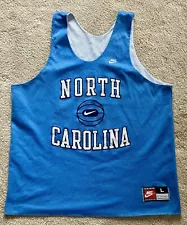 Nike UNC Tar Heels Basketball Jersey Large North Carolina Team Sports Reversible