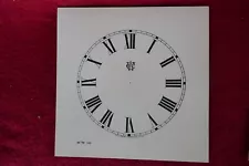 antique clock parts paper clock face dial replacement Waterbury 5 inch diameter