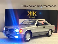 1986 Mercedes Benz 560SEC (C126) Classic Car 1/18 scale Diecast Toy Collectible