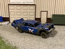 1/64 Scale 3D Printed 1972 Chevy Demolition Derby Demo Car For Diecast Diorama