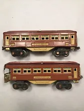 Lionel O Gauge Prewar 613 614 Passenger Cars Toy Train