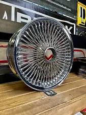 Dayton Wire Wheels 17x7 FWD Standard 100-Spoke All Chrome (PAIR)