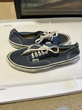 Vintage Vans Made In USA Navy Blue Era Sz 9.5 1990s 1980s Rare Bmx