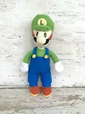 2001/2004 Nintendo Kellytoy Mario Bros “Luigi” Plush In Good Condition