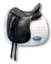 HOLD: Used Schleese Obrigado - Size 17.5" Dressage Saddle Black