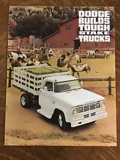 1965 DODGE D100 D200 D300 Stake Trucks Dealer Sales Brochure