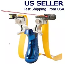 Hunting Professional Catapult Laser Slingshot With Rubber Aim Point Target HOT