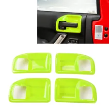 4x Green Interior Door Handle Bowl Cover Trim for Jeep Wrangler JK 4 Door (For: 2013 Jeep Wrangler)