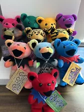 Grateful Dead Bean Bears, First Generation Set Of 11, With Hang Tags, Retired