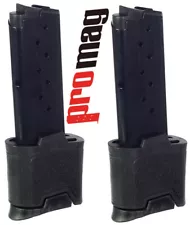 2 - SIG SAUER P290 9MM 10 Round Magazines Black Oxide Finish by ProMag SIG19