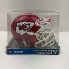 Riddell Chiefs Revolution Speed Mini Football Helmet w/ Limited Edition Card NIB