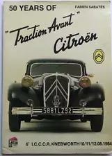 50 Years Of Traction Avant Citroen Sabates Book