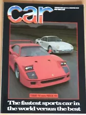 CAR MAGAZINE JULY 1988 EXCELLENT CONDITION