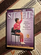 Sit and Be Fit (DVD, 2011, 2-Disc Set) Mary Ann Wilson Fitness for Seniors -New