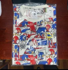 SONIC X PUMA Collab Shirt Sonic and Knuckles Size S