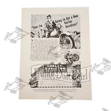 Original Harley-Davidson 42 WLA "Going to get a New Harley" Counter Flyer