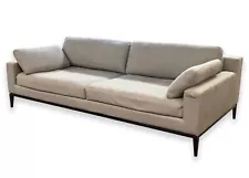 Restoration Hardware Italia Track Arm Sofa w Textured Weave and Down Filling