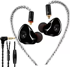 In Ear Monitor Earbuds HiFi Stereo Dynamic Dual Driver Headset for Musicians