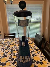 Bud Light Beer Super Tube 128 Ounce Dispenser Tap Tower