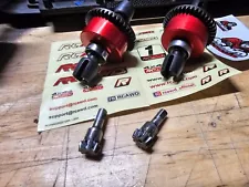 Front And Rear Differential Diff Set for Arrma Infraction Limitless 6S BLX Red